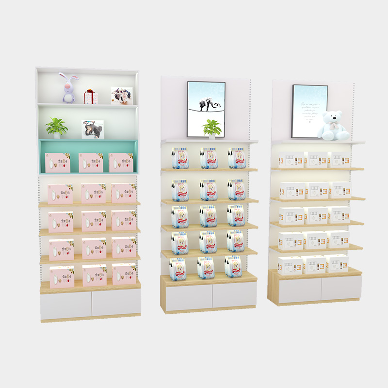 母婴店货架靠墙柜展示架母婴奶粉展示货架母婴馆货架